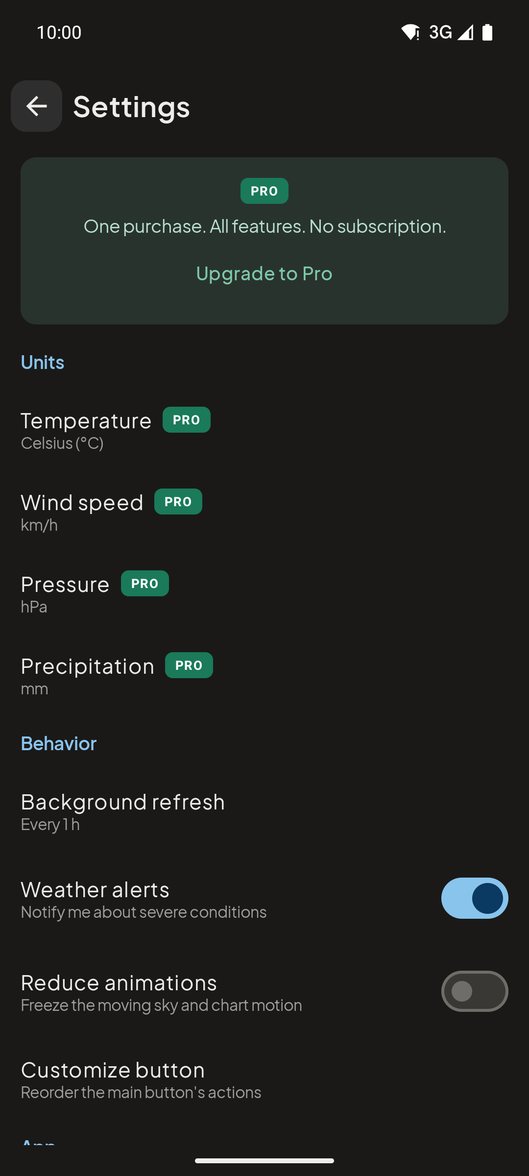 Caelo units and one-purchase Pro