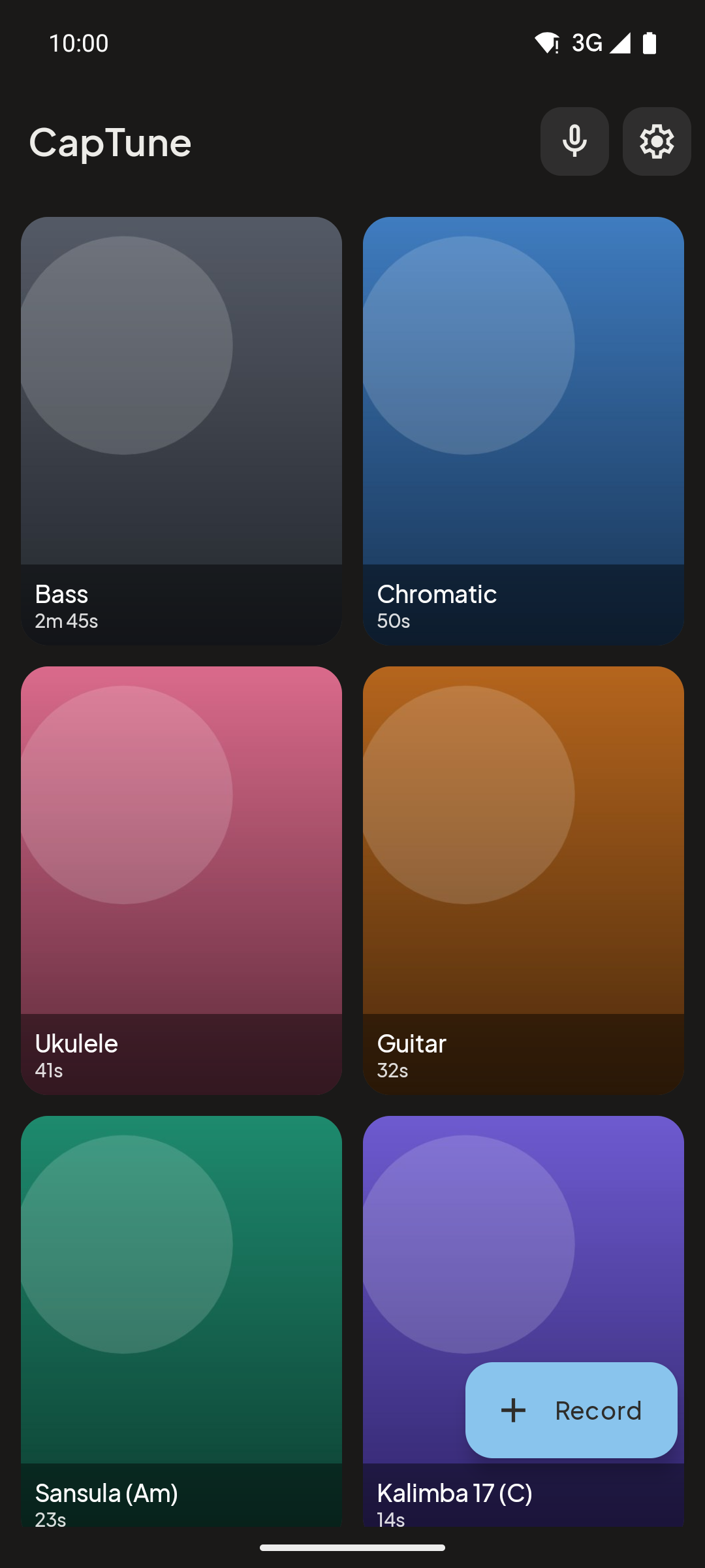 CapTune recording library