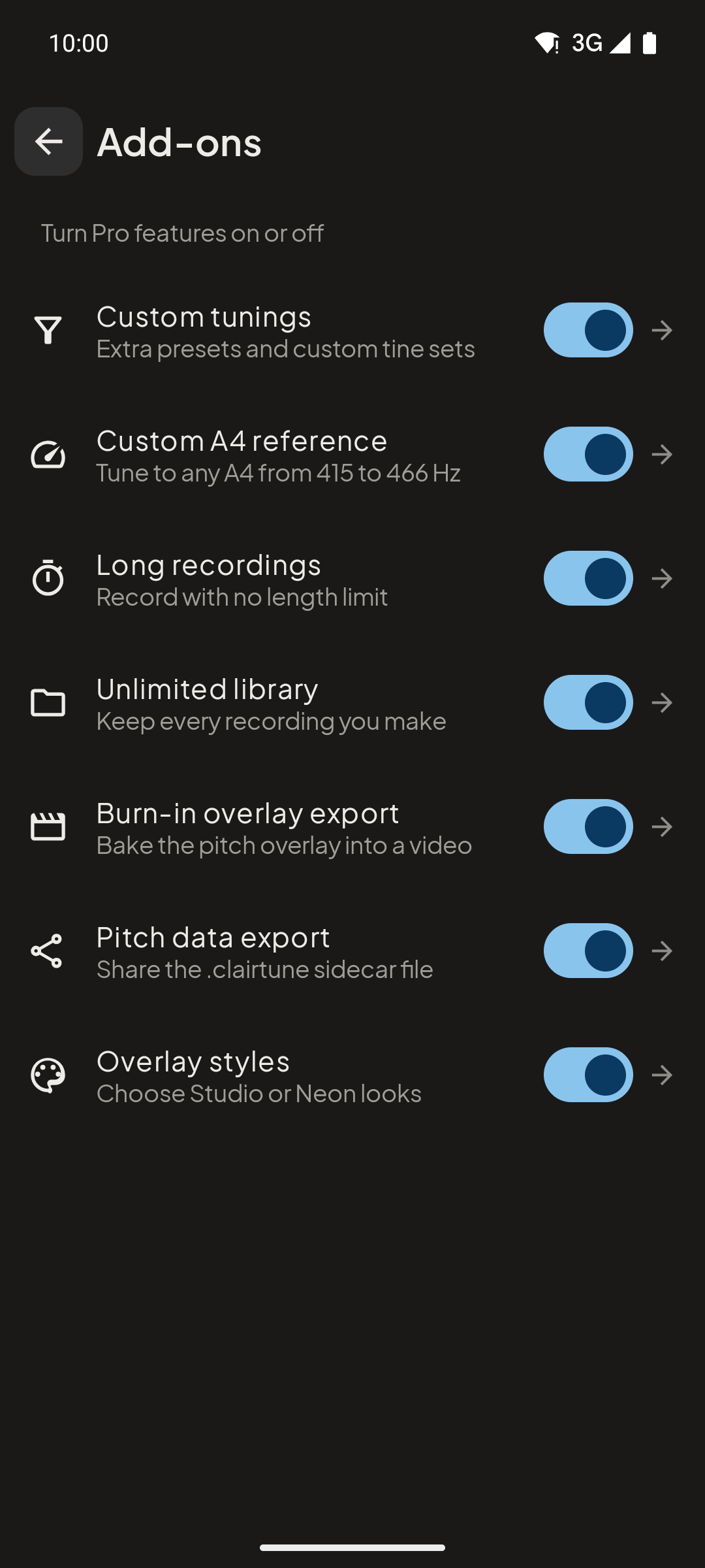CapTune Pro features