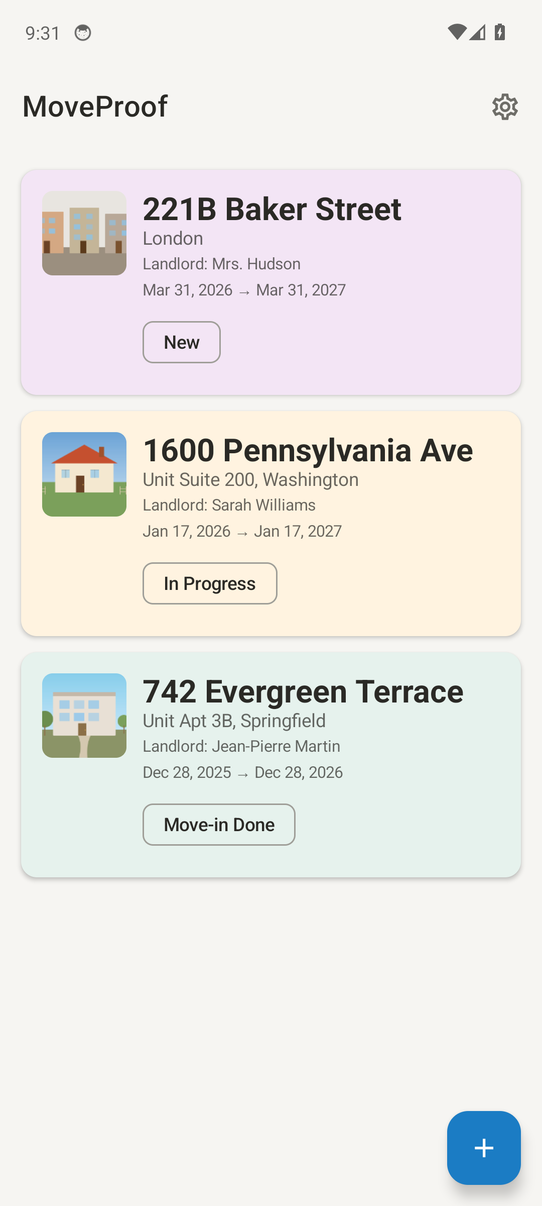 MoveProof screenshot
