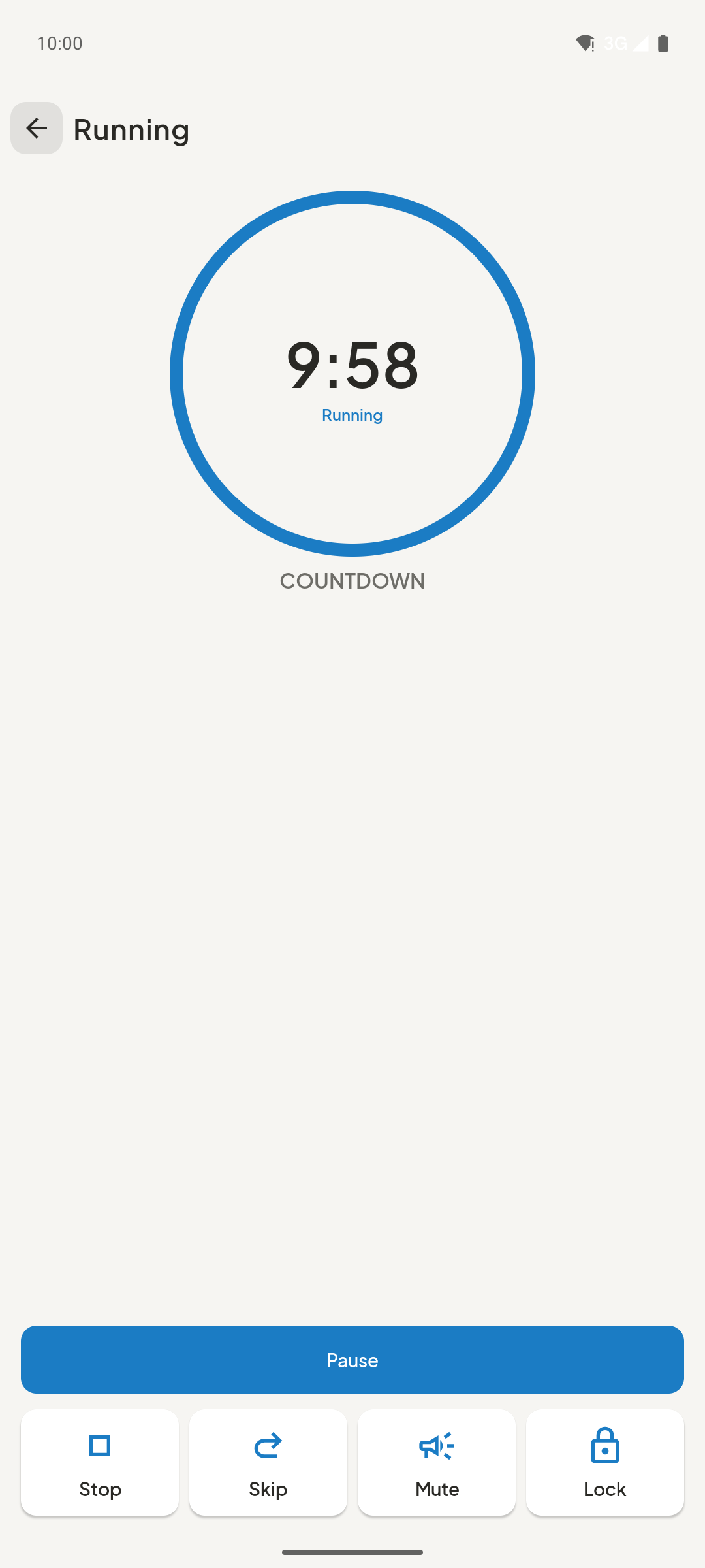 ZuluTone running countdown with live dial and controls